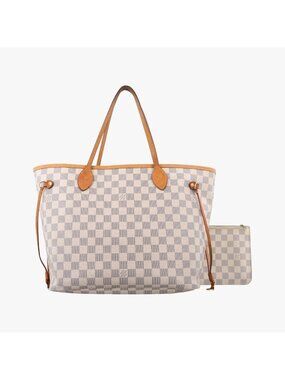 Louis Vuitton Neverfull MM Azur Damier Canvas